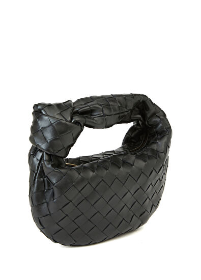 Mini Jodie Siyah Kadın Deri Çanta - Görsel 5