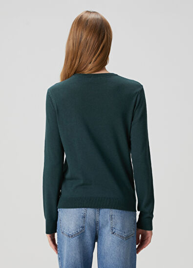 Beymen Club Teal Blue Basic Sweater - 4