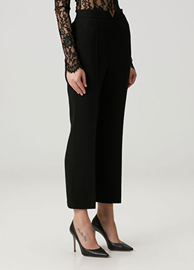 VGold Siyah Yün Pantolon - Görsel 5