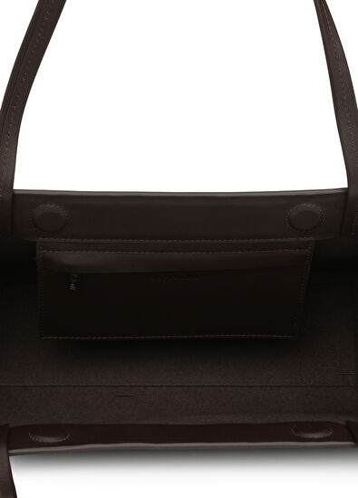 St. Agni Kahverengi Kadın Deri Çanta - 5