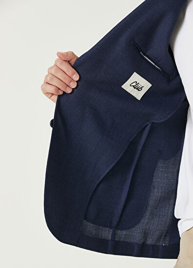 Beymen Club Koyu Mavi Yün Ceket - 6