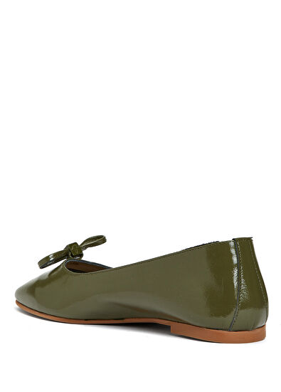 Beymen Club Haki Kadın Deri Babet - 3