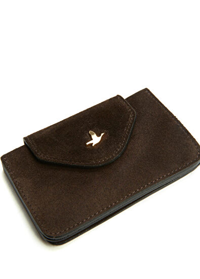 Beymen Club Brown Women's Suede Card Holder - 5