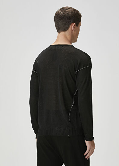 Isabel Benenato Siyah Keten Kazak - 4