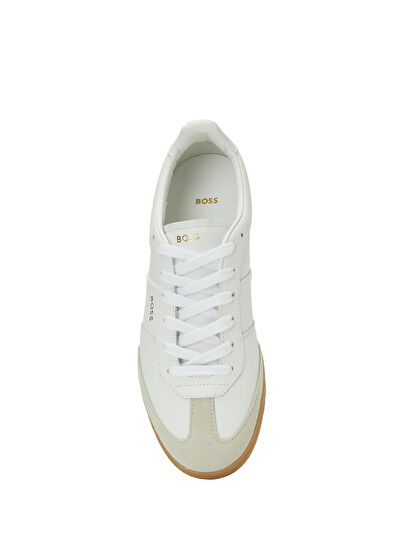 Boss Brenta Beyaz Kadın Deri Sneaker - 4