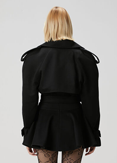 Wardrobe Nyc Black Wool Coat - 4