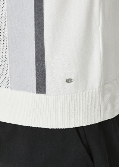 Beymen Club Kırık Beyaz Polo Yaka Kısa Kollu Triko - 7