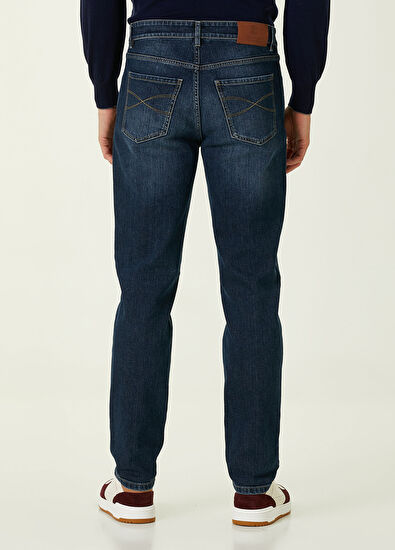 Brunello Cucinelli Lacivert Jean Pantolon - 3