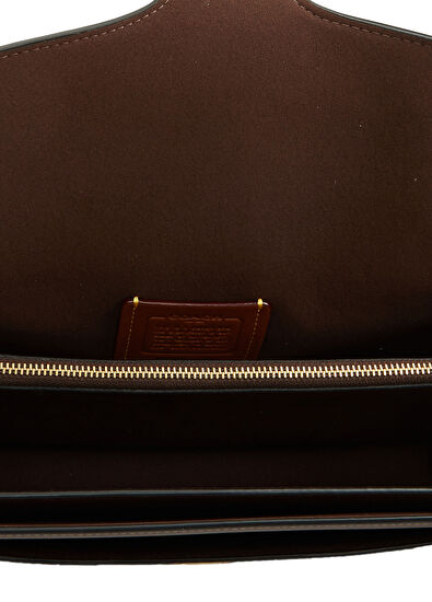 Koyu Kahverengi Kadın Deri Çanta - Görsel 6