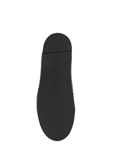 Beymen Club Siyah Zincir Logo Detaylı Kadın Deri Loafer - 5