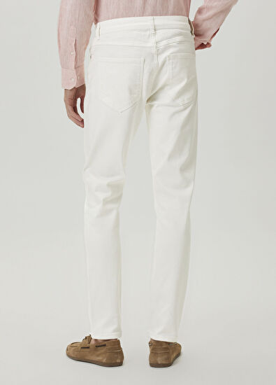 Beymen Club Slim Fit Off-White Jeans - 5