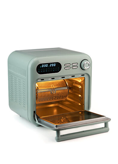 Berghoff Gem Retro Mint Yeşil Rengi Dijital Airfryer+ Mini Fırın 18 Lt - 4