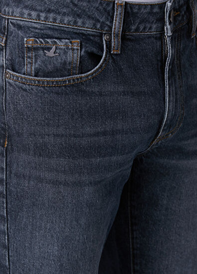 Beymen Club Slim Fit Dark Blue Wash Jeans - 4
