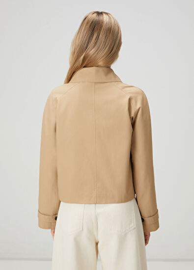Beymen Club Beige Gabardine Coat - 6