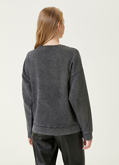 Beymen Club Anthracite Collar Chain-Detailed Sweatshirt - 6