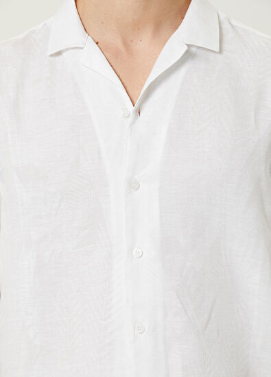 Network Beyaz Jakarlı Gömlek - 7