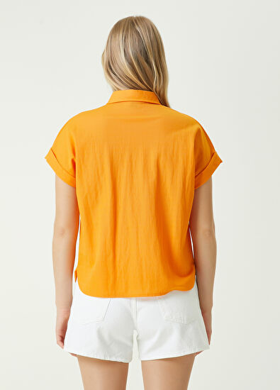 Beymen Club Turuncu Logolu Gömlek - 6