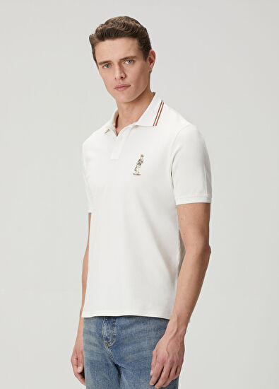 Beymen Club Kırık Beyaz Comfort Fit Clubby Pike Polo T-shirt - 5