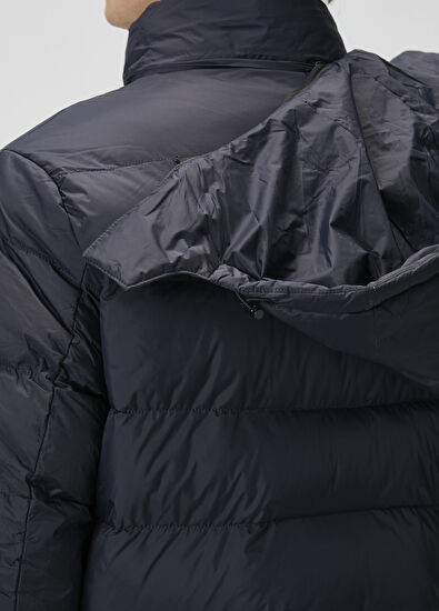 Beymen Club Lacivert Kapüşonlu Puff Mont - 6