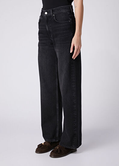 Beymen Club Siyah Straight Tencel Jean Pantolon - 3