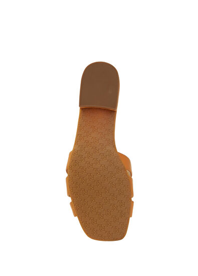 Blaike Camel Kadın Deri Terlik - Görsel 6