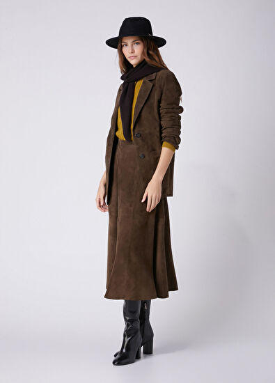 Beymen Club Oil Green Cable Knit Wool Cardigan - 4