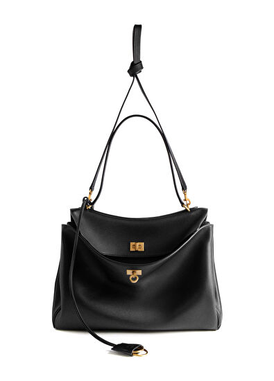 Rodeo Medium Siyah Kadın Deri Çanta - Görsel 5