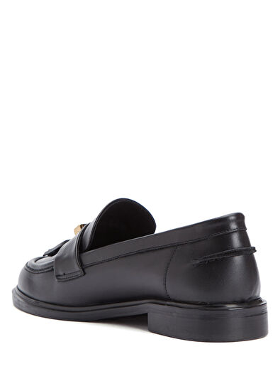 Beymen Club Black Tassel Women's Leather Loafers - 3