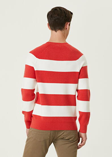 Beymen Club Nar Çiçeği Şerit Jakarlı Kazak - 5