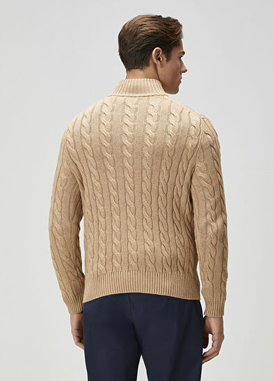 Taba Örgü Dokulu Kazak - Görsel 6