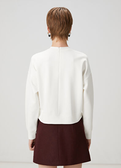 Beymen Club Ekru Logo Detaylı Sweatshirt - 4