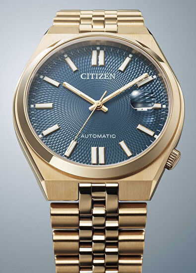 NK0023-57L Gold Metal Erkek Kol Saati - Görsel 5