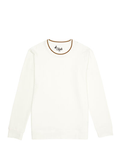 Beymen Club Beyaz Yakası Petek Çizgi Detaylı Sweatshirt - 7