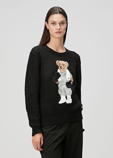 Polo Bear Siyah Kazak - Görsel 5