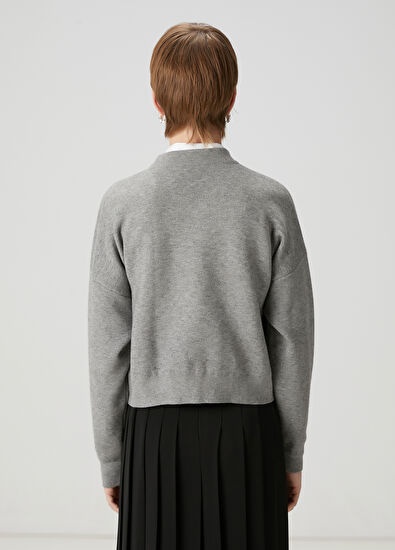 Beymen Club Gri Baskılı Kazak - 6