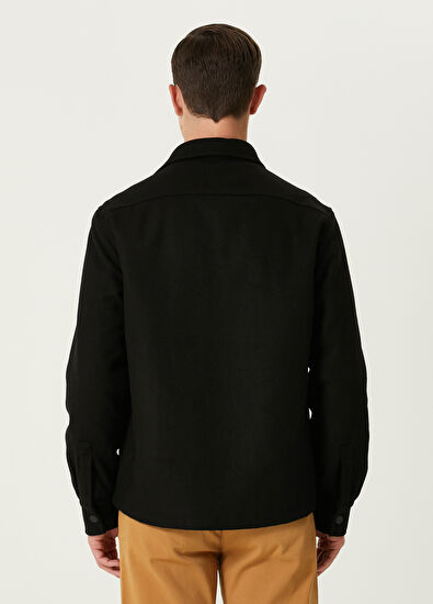 Beymen Club Black Wool Overshirt - 3