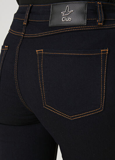 Beymen Club Skinny Fit Lacivert Organik Pamuk Jean Pantolon - 6