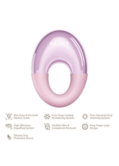 Geske Cool & Warm Eye Massager Pembe 7'si 1 Arada Serin ve Sıcak Göz Masaj Aleti  - 6