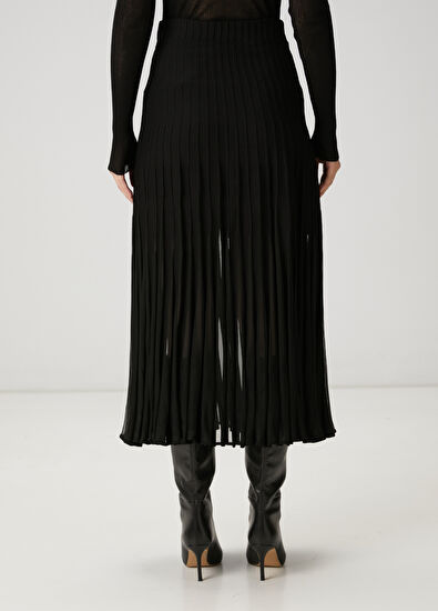 Beymen Club Black Midi Knit Skirt - 4