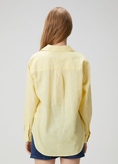 Beymen Club Yellow Linen Shirt - 4