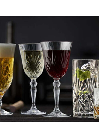 Lyngby Glas Melodia Crystal Red Wine Glass Set of 4 - 5