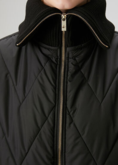 Beymen Club Siyah Kapitoneli Mont - 5