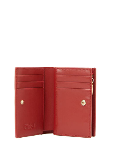 Beymen Club Red Small Size Women's Leather Wallet - 4
