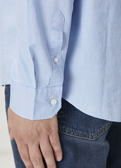 Beymen Club Comfort Fit Mavi Gömlek - 6