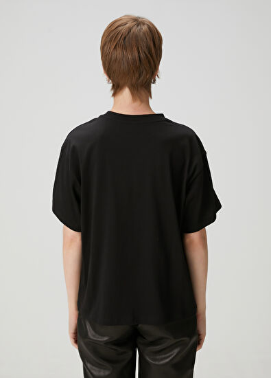 Beymen Club Siyah Taşlı T-shirt - 4