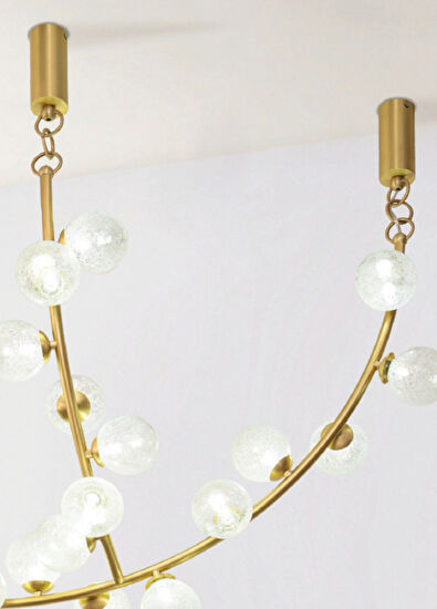 Waxy Design Studio Bubloon Mat Pirinç Avize - 4