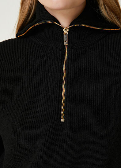 Beymen Club Siyah Ribli Crop Kazak - 5