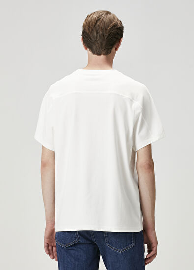 Beymen Club Beyaz Logo Detaylı T-shirt - 5