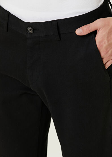 Beymen Club Siyah Yumuşak Dokulu Twill Chino Pantolon - 4