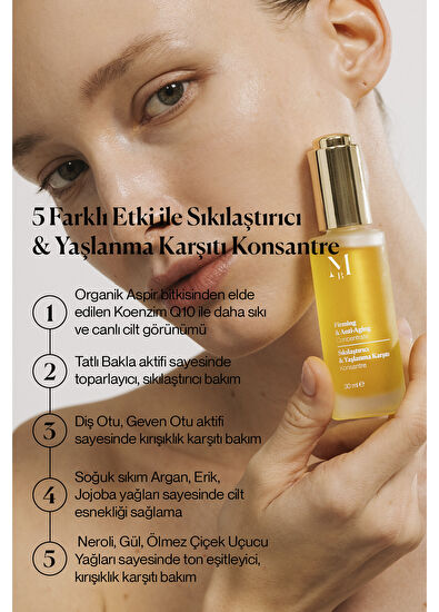 Misbahçe Q10 Sıkılaştırıcı ve Yaşlanma Karşıtı Konsantre Cilt Serumu 30 ml - 4